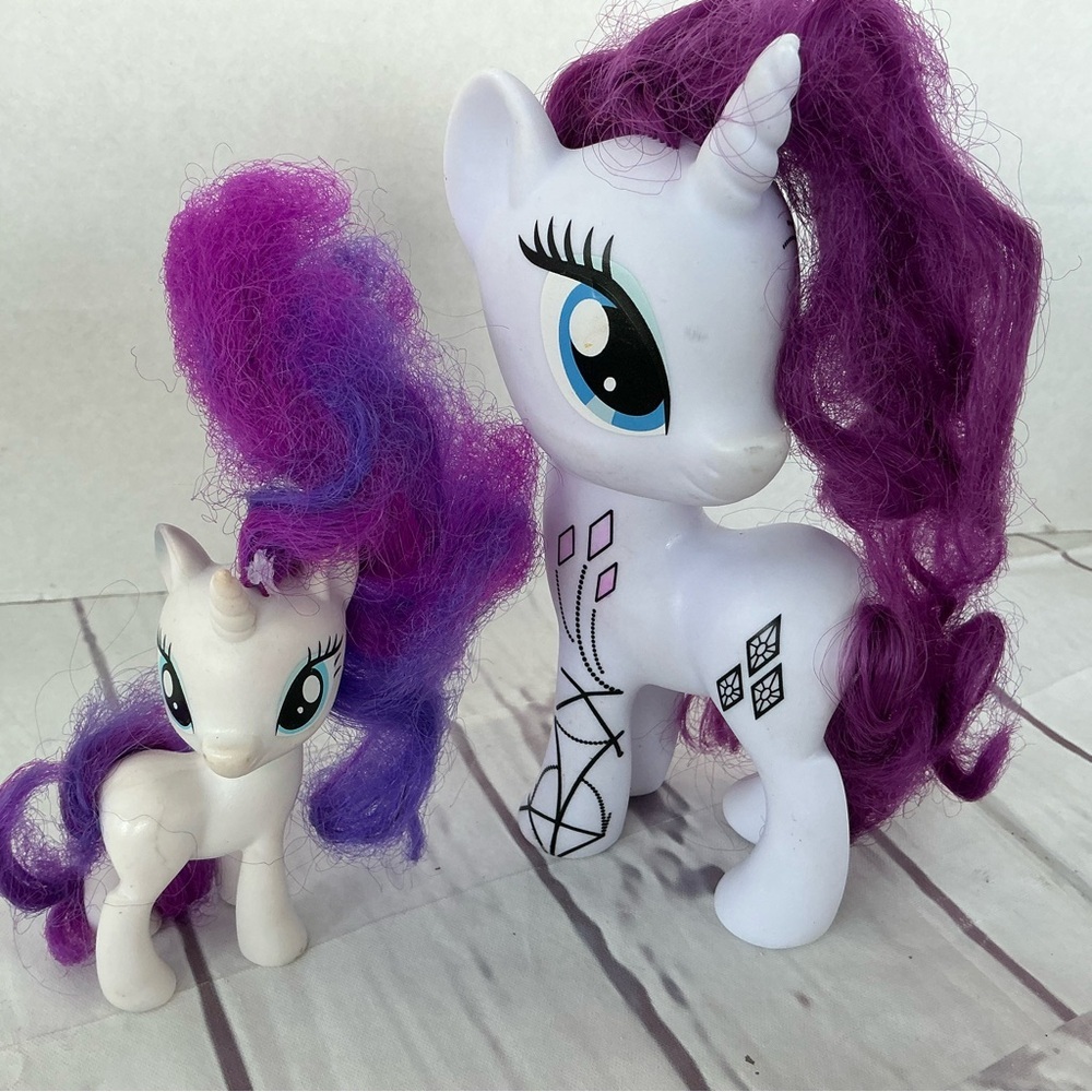 My Little Pony Purple and White Unicorn Duo